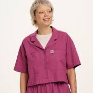Lucy & Yak Purple Short Sleeve Shirt